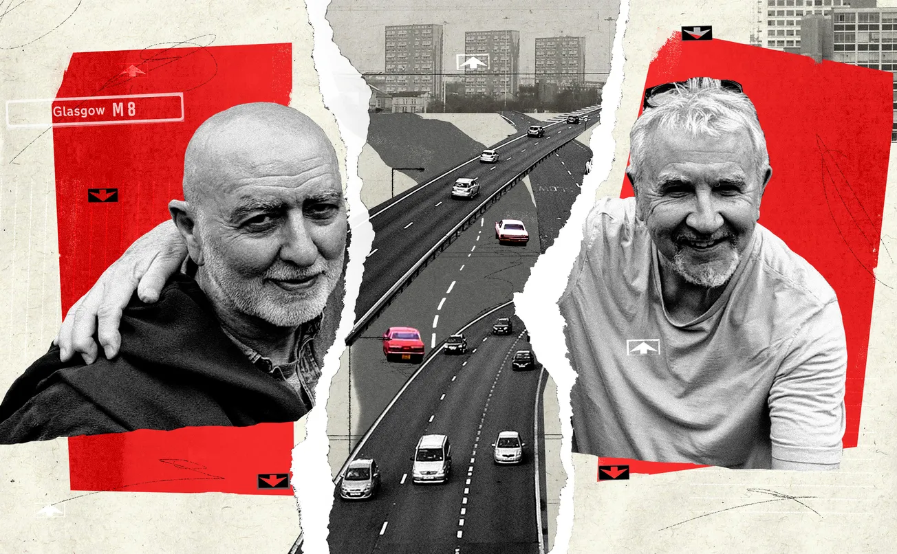 The motorway drove two friends apart. Half a century on, they reunited